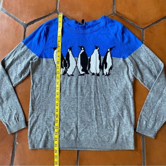 Talbots penguin Winter Holiday sweater wool blend size XL - Picture 7 of 8